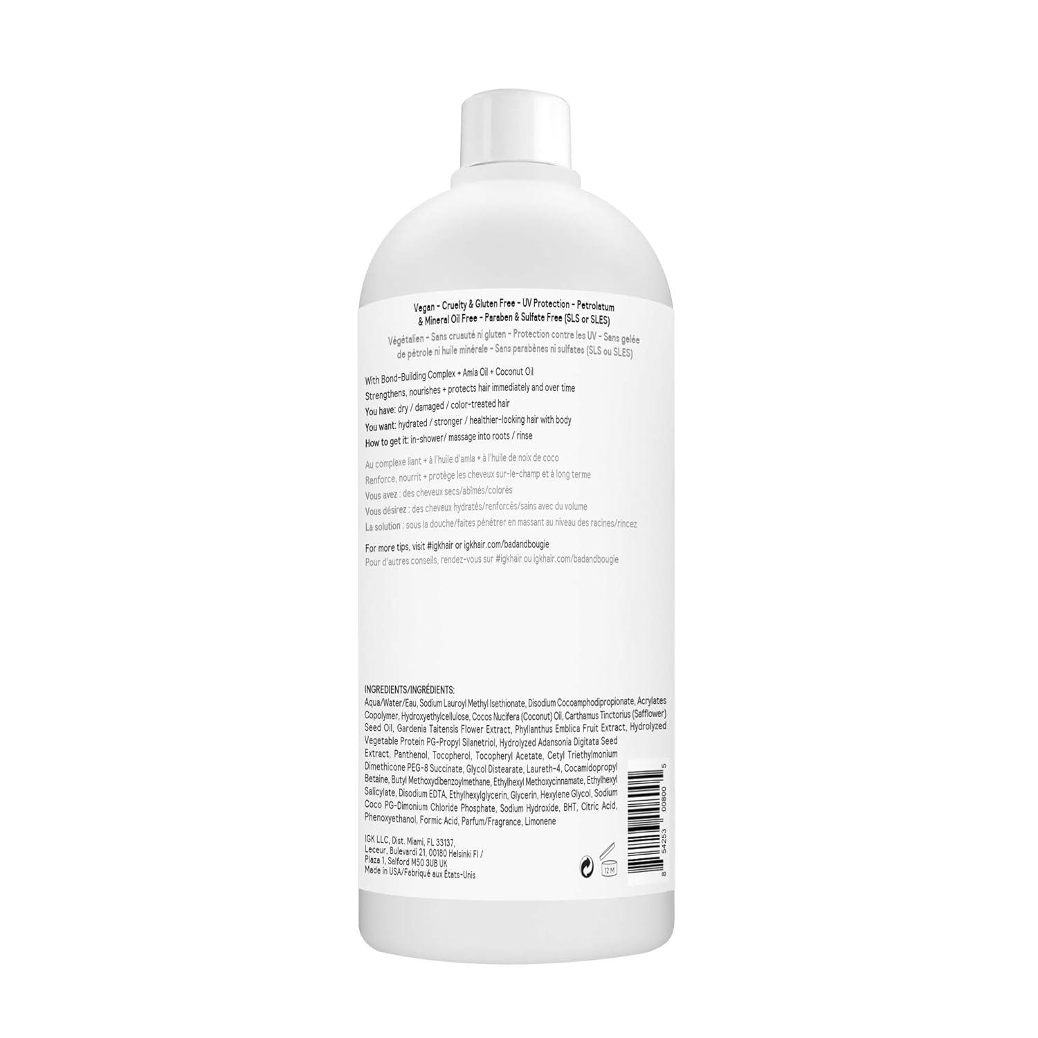 imageIGK BAD ampamp BOUGIE Amla Oil Deep Repair Shampoo Hydrates Strengthens Adds Shine Vegan Cruelty Free 338 Fl Oz Pack of 1