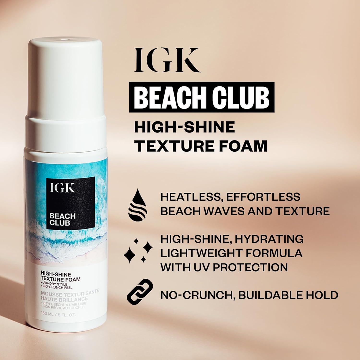 imageIGK BEACH CLUB HighShine Texture Foam16 Fl Oz Pack of 1