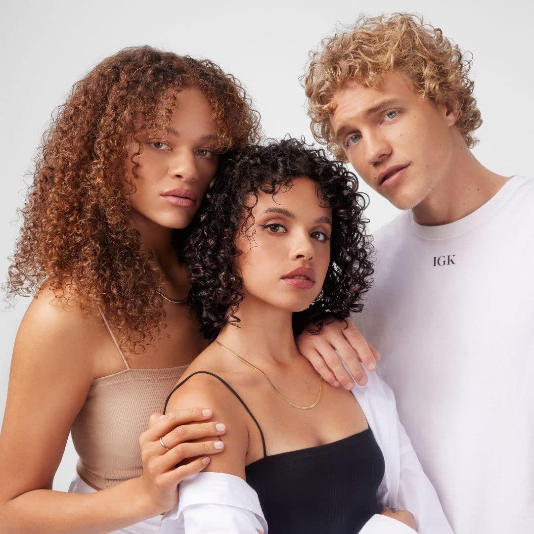 imageIGK GOOD SPIN Flexible Curl Defining Gelee Hydrating Frizz Control Hold Vegan Cruelty Free 475 Oz