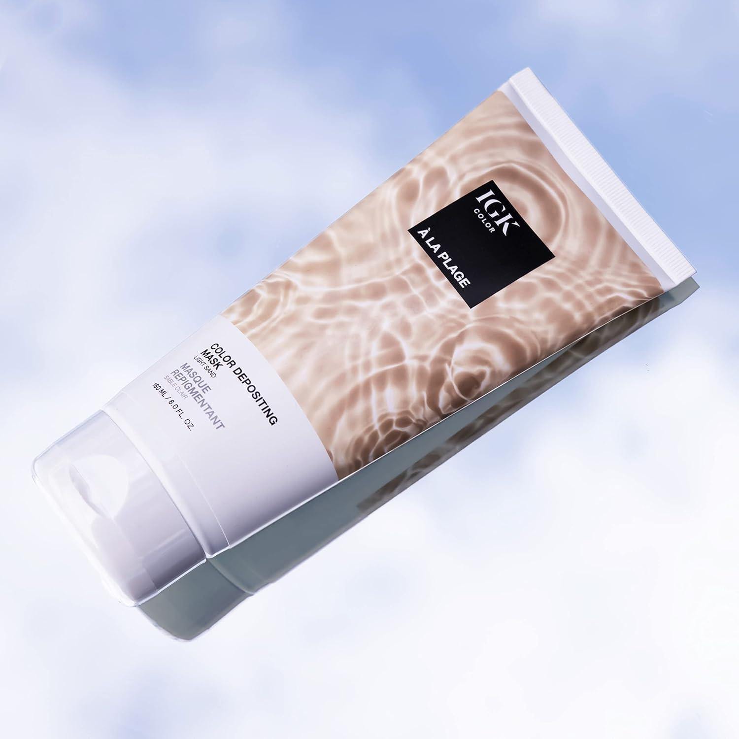 imageIGK Hair Gloss Toner ampamp Color Depositing Mask Fiery Copper SemiPermanent Vegan Cruelty Free On The MoneyA La Plage Light Sand