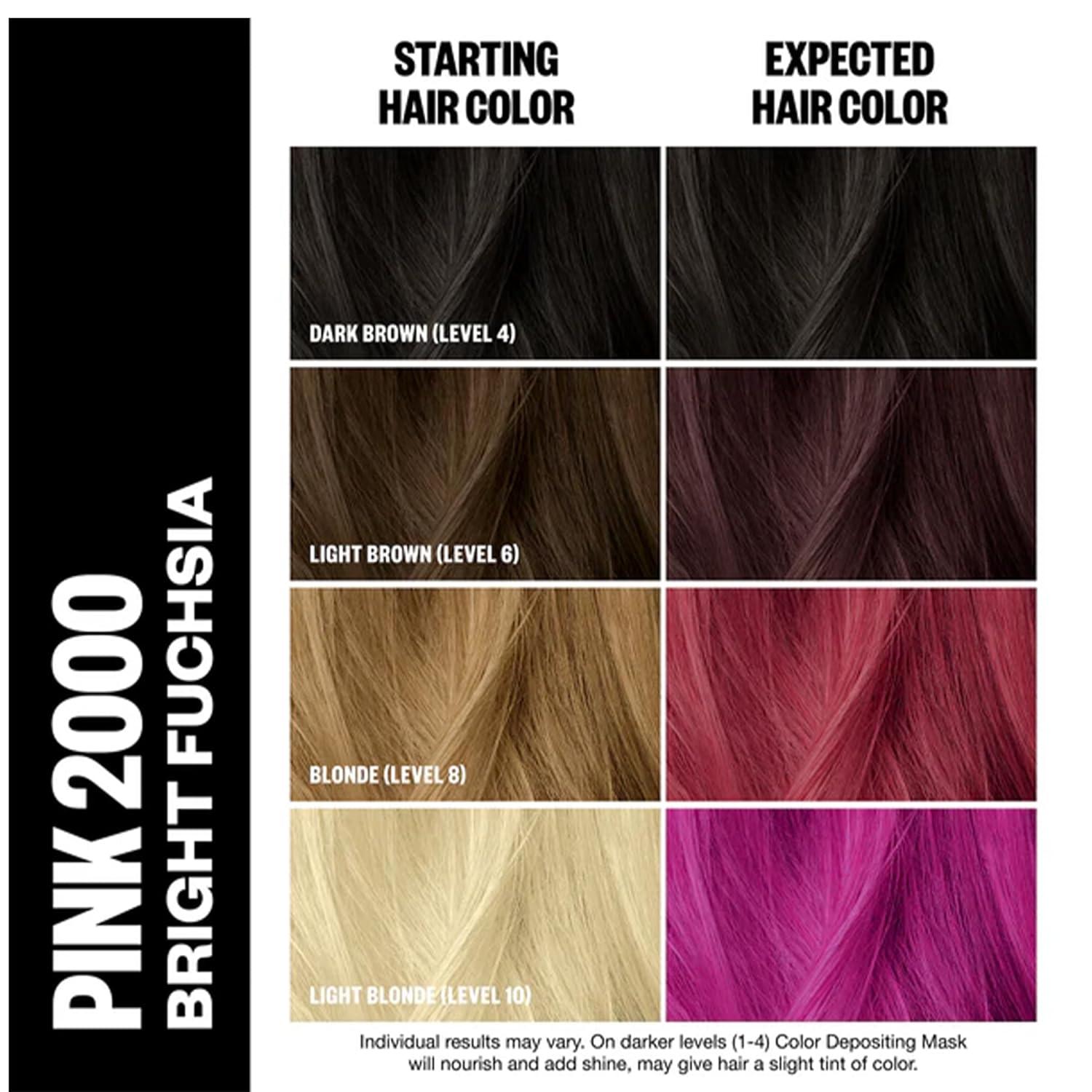 imageIGK Hair Gloss Toner ampamp Color Depositing Mask Vegan Cruelty Free Pink 2000 Bright Fuchsia