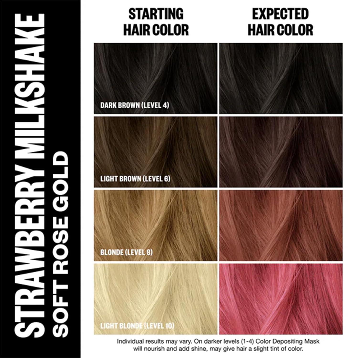 imageIGK Hair Gloss Toner ampamp Color Depositing Mask Vegan Cruelty Free Strawberry Milkshake Soft Rose Gold