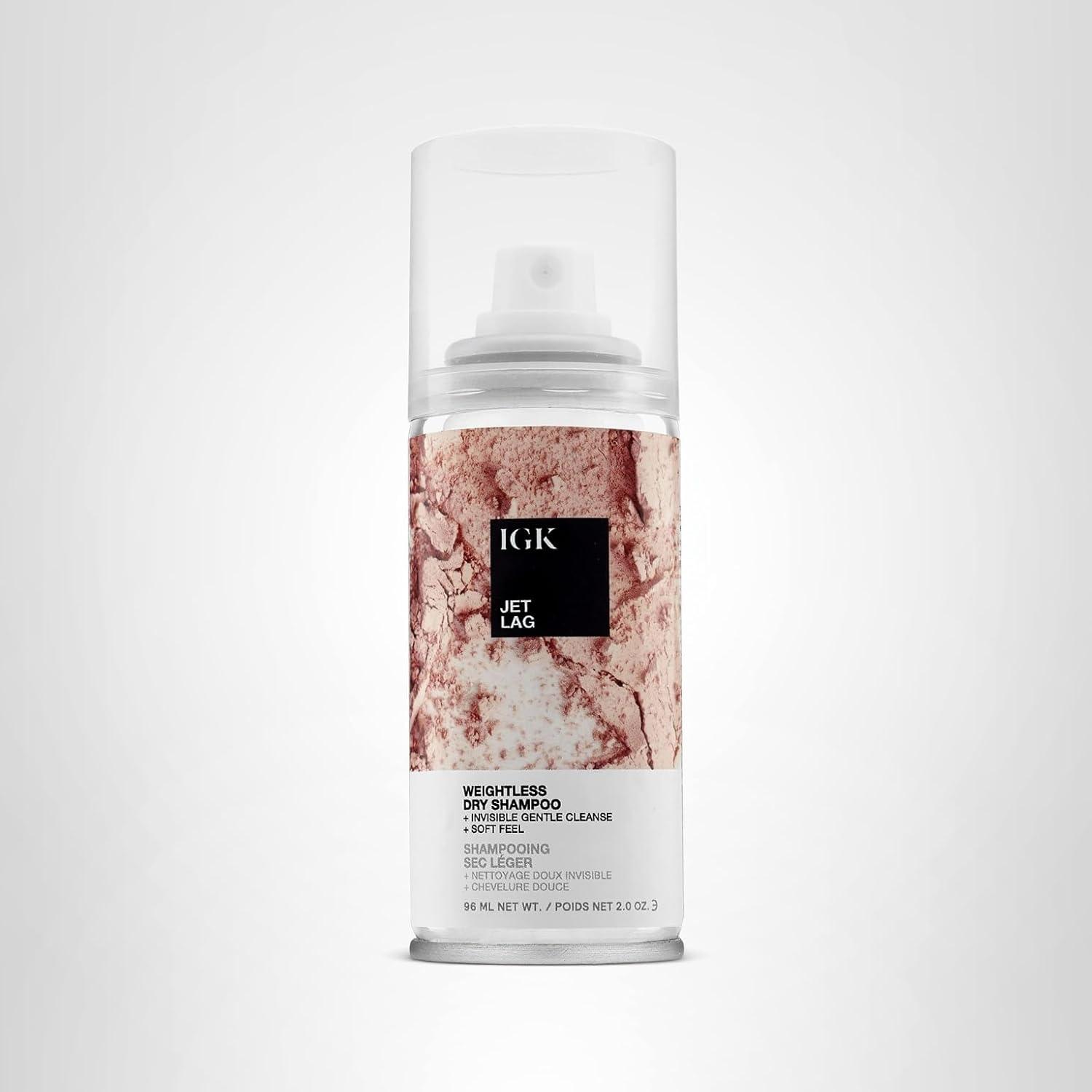 imageIGK JET LAG Invisible Dry Shampoo Weightless Refresh Style Vegan Cruelty Free 2 Fl Oz Pack of 1