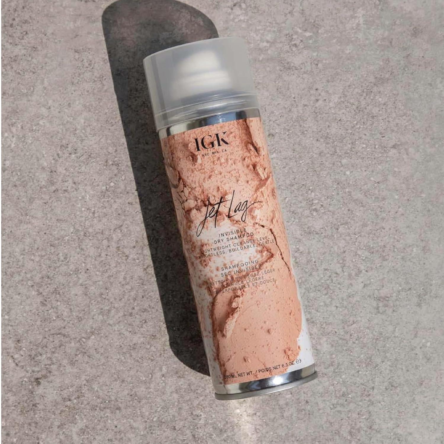 imageIGK JET LAG Invisible Dry Shampoo Weightless Refresh Style Vegan Cruelty Free 63 Fl Oz 2 Fl Oz Pack of 2