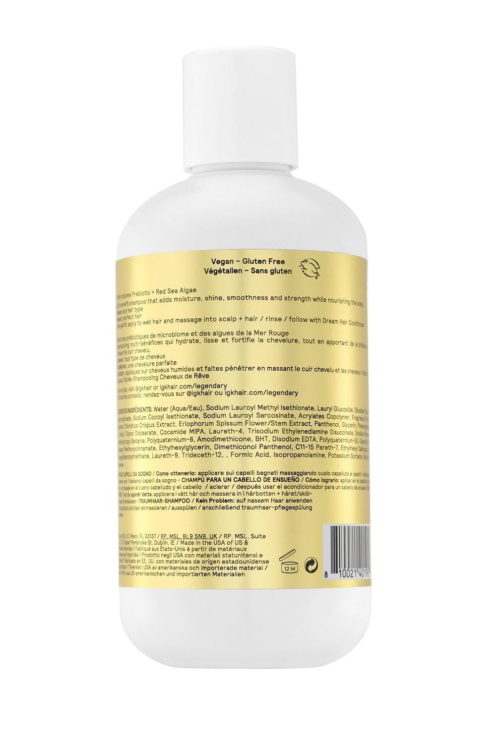 imageIGK LEGENDARY Dream Hair Shampoo Healthy Hydrated Shine Vegan Cruelty Free 8 Fl Oz Pack of 1