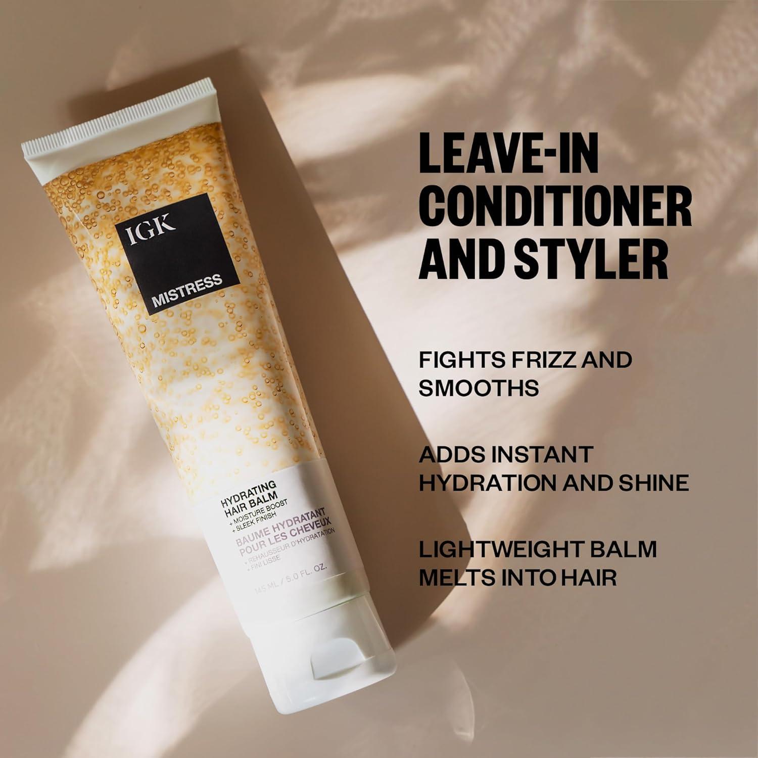 imageIGK MISTRESS Hydrating Hair Balm Lightweight Frizz Control Shine Vegan Cruelty Free 5 Fl Oz Pack of 1