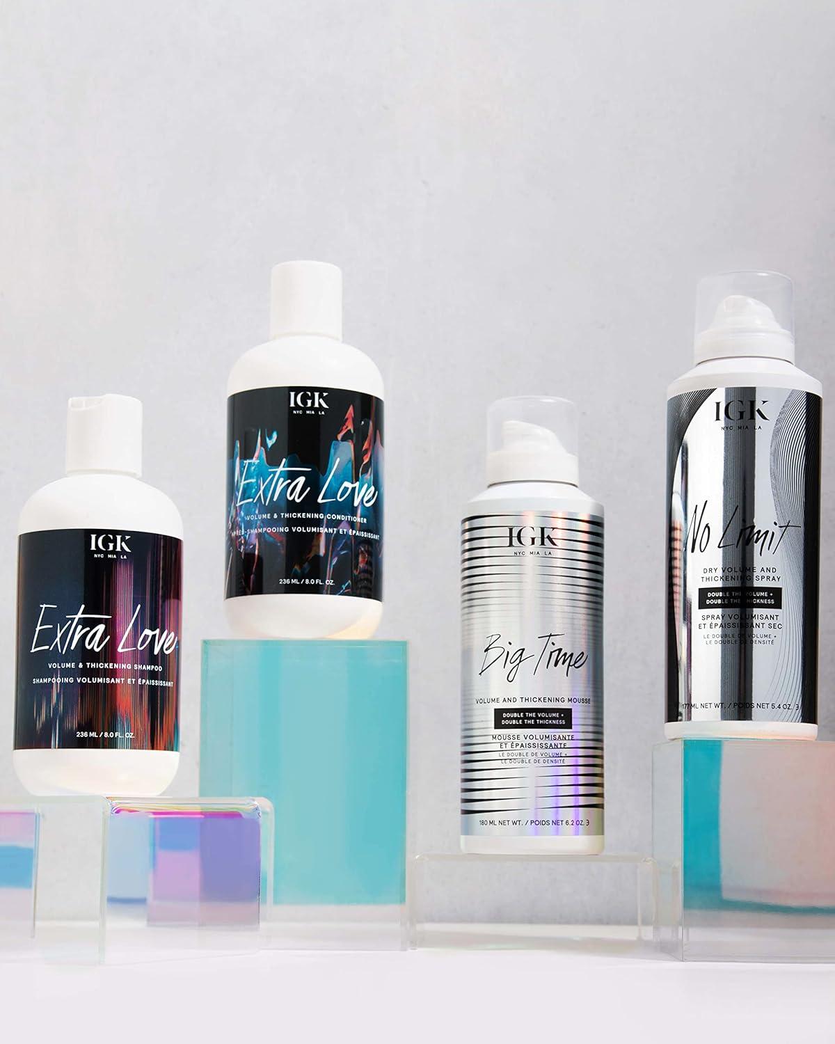 imageIGK NO LIMIT Dry Volume ampamp Thickening Spray Touchable Fullness Hold Vegan Cruelty Free 54 Oz