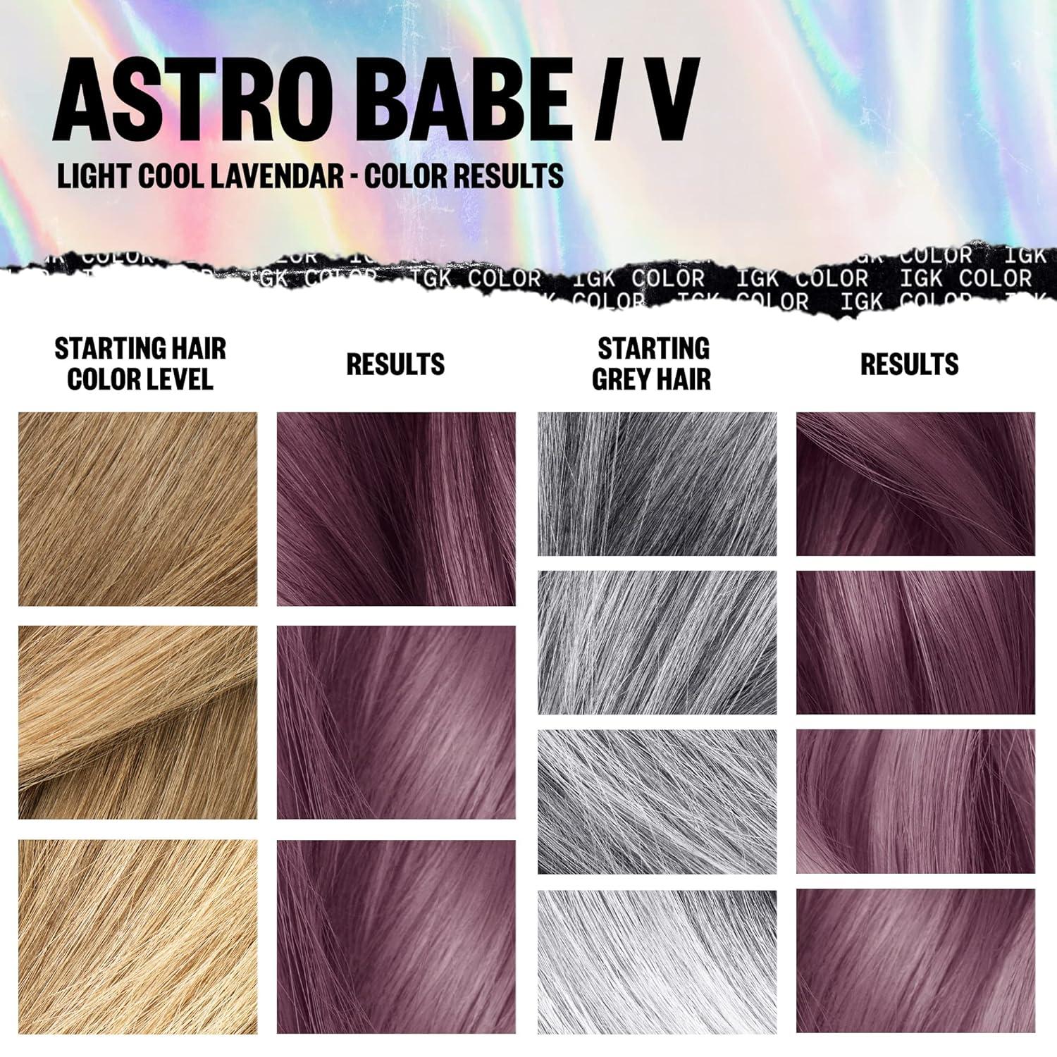 imageIGK Permanent Hair Dye Color Kit 6R Smoky Scarlet Intense Auburn 100 Gray Color Coverage Strengthen Shine Ammonia FreeLight Cool Lavender