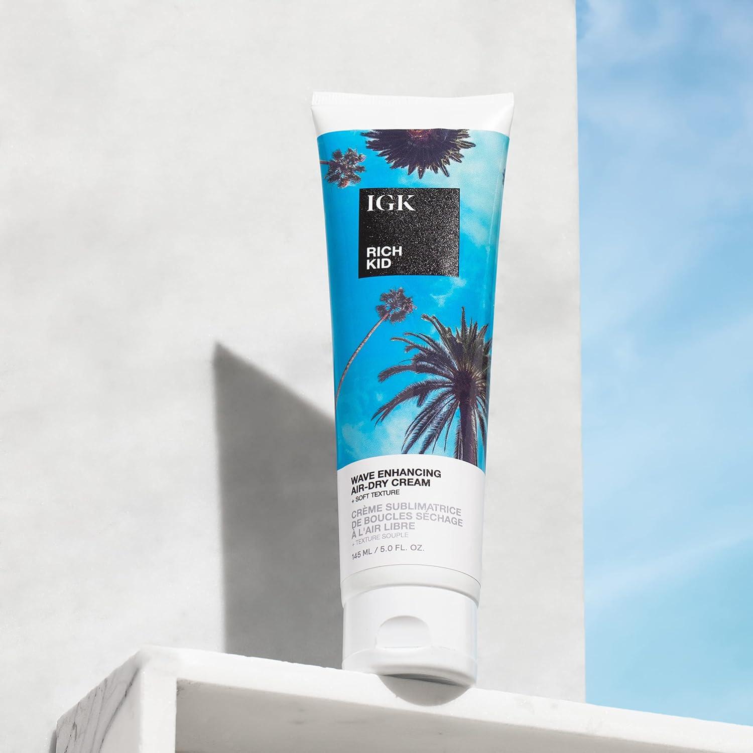 imageIGK RICH KID Wave Enhancing AirDry Cream Hold Texture Shine Vegan Cruelty Free 5 Fl Oz Pack of 1