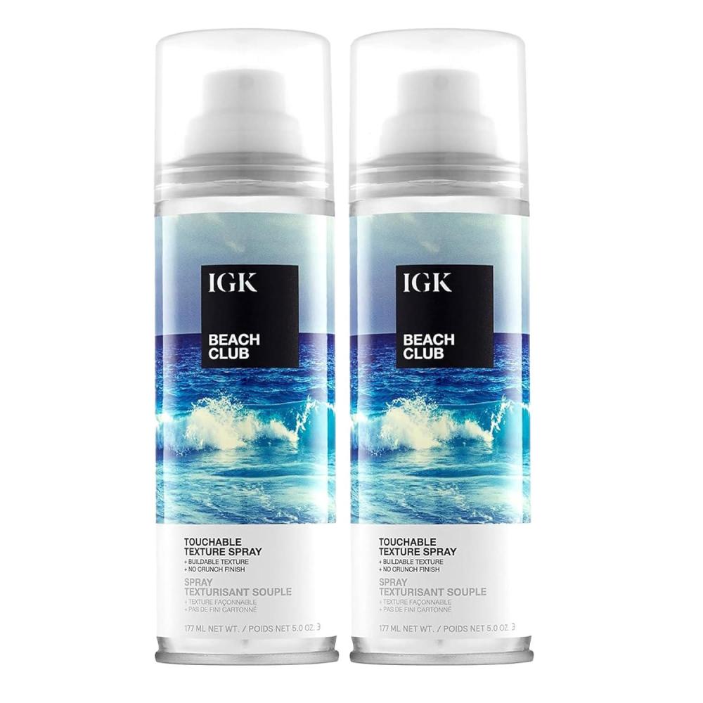 imageIGK BEACH CLUB Touchable Texture Spray  Hold  Volume  Lightweight  Vegan  Cruelty Free 5 Fl Oz Pack of 2