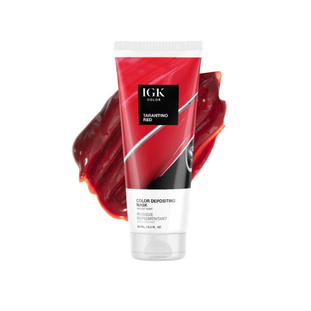 imageIGK Hair Gloss Toner ampamp Color Depositing Mask  Vegan  Cruelty Free Tarantino Red Vibrant Ruby
