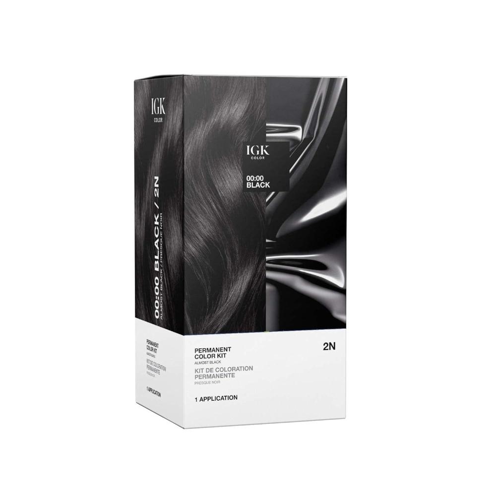 imageIGK Permanent Hair Dye Color Kit  5N Back To Brown  Natural Brown  100 Gray Color Coverage  Strengthen  Shine  Ammonia FreeAlmost Black