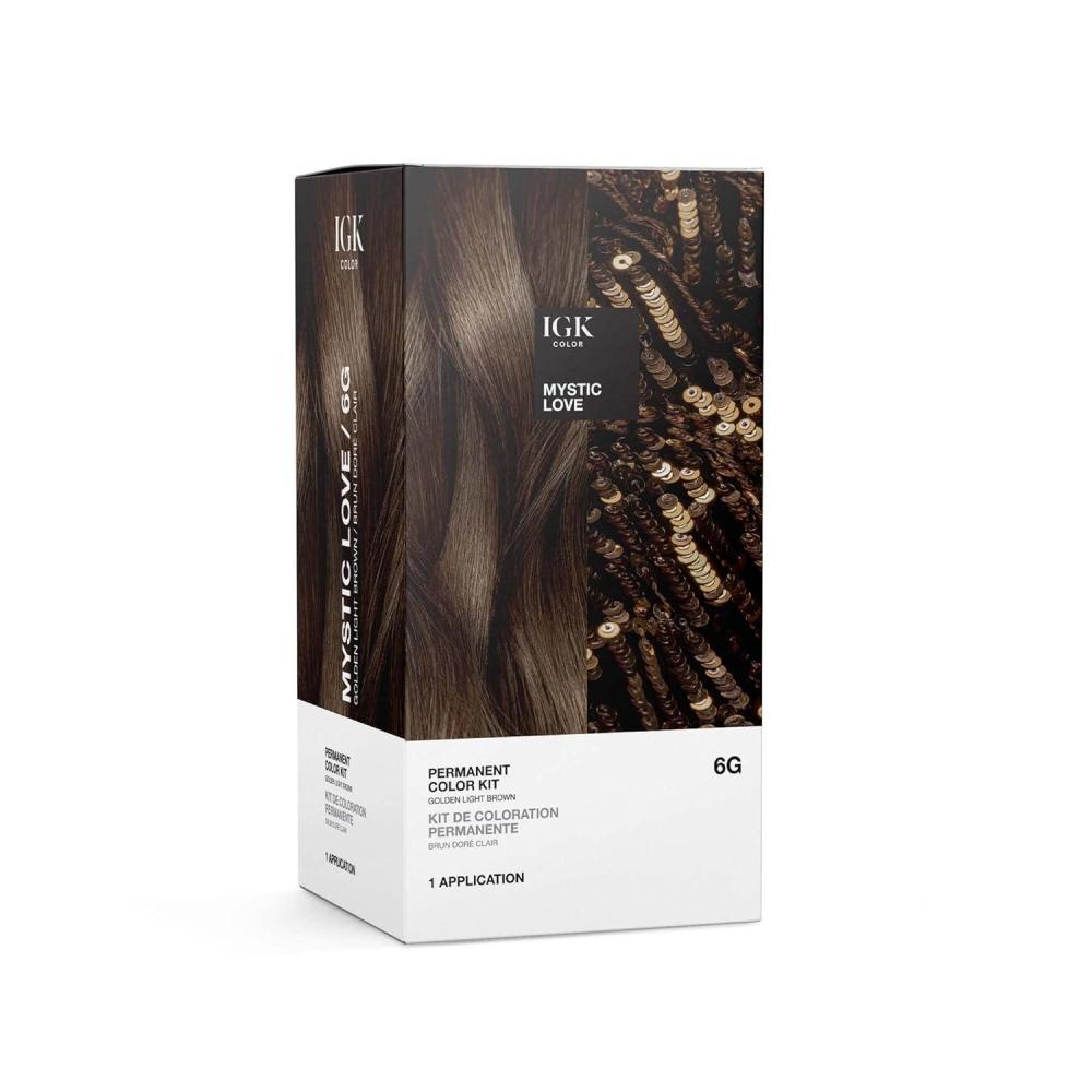 imageIGK Permanent Hair Dye Color Kit 5N Back To Brown Natural Brown 100 Gray Color Coverage Strengthen Shine Ammonia FreeGolden Light Brown