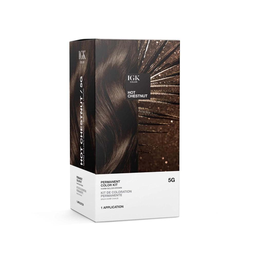 imageIGK Permanent Hair Dye Color Kit  5N Back To Brown  Natural Brown  100 Gray Color Coverage  Strengthen  Shine  Ammonia FreeWarm Golden Brown