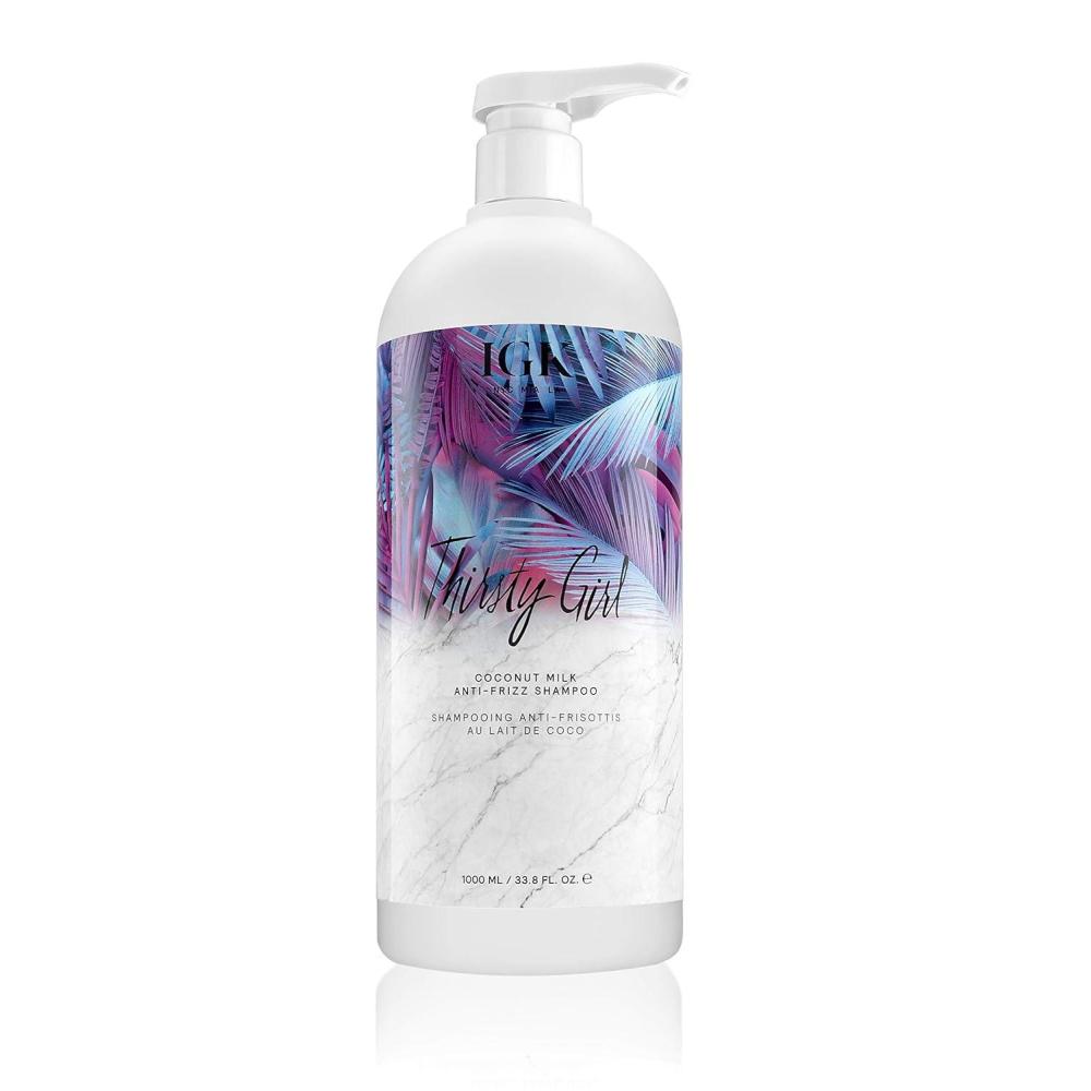 imageIGK THIRSTY GIRL Coconut Milk AntiFrizz Shampoo Softer Smoother FrizzFree Vegan Cruelty Free 8 Oz338 Fl Oz Pack of 1