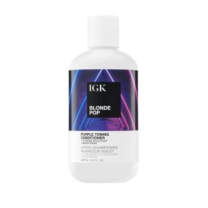 IGK BLONDE POP Purple Toning Conditioner | Brighten + Neutralize Brass | Vegan + Cruelty Free |(8 Ounce (Pack of 1))