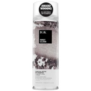 IGK FIRST CLASS ﻿Charcoal Detox Dry Shampoo for Oily Hair | Balances Oil + Soothes Scalp + Volumizes | Vegan + Cruelty Free(6.3 Fl Oz (Pack of 1))
