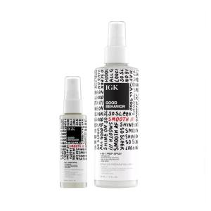 IGK GOOD BEHAVIOR 4-in-1 Prep Spray | Leave In + Detangle + Heat Protectant | Vegan + Cruelty Free |(7 Fl Oz + 2 Fl Oz (Pack of 2))