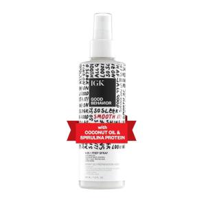 IGK GOOD BEHAVIOR 4-in-1 Prep Spray | Leave In + Detangle + Heat Protectant | Vegan + Cruelty Free |(7 Fl Oz (Pack of 1))
