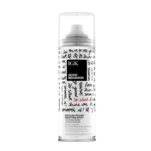 IGK GOOD BEHAVIOR Spirulina Protein Smoothing Spray | Keratin Like Treatment + Frizz Control + Heat Protectant | Vegan + Cruelty Free |(5.6 Ounce (Pack of 1))
