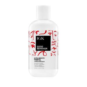 IGK GOOD BEHAVIOR Ultra Smooth Shampoo | Frizz Control + Hydrates + Shine | Vegan + Cruelty Free | 8 Oz(8 Ounce (Pack of 1))