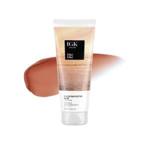 IGK Hair Gloss Toner & Color Depositing Mask | Fiery Copper Semi-Permanent | Vegan + Cruelty Free | On The Money(Cali Cali (Creamy Beige))
