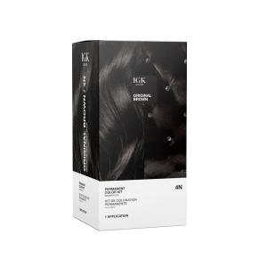 IGK Permanent Hair Dye Color Kit | 5N Back To Brown – Natural Brown | 100% Gray Color Coverage + Strengthen + Shine | Ammonia Free(Brown Black)
