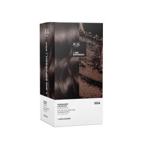 IGK Permanent Hair Dye Color Kit | 5N Back To Brown – Natural Brown | 100% Gray Color Coverage + Strengthen + Shine | Ammonia Free(Golden Ash Brown)