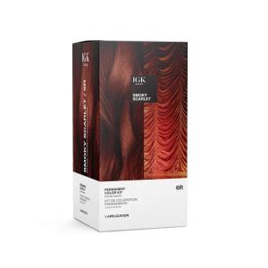 IGK Permanent Hair Dye Color Kit | 6R Smoky Scarlet – Intense Auburn | 100% Gray Color Coverage + Strengthen + Shine | Ammonia Free(Intense Auburn)