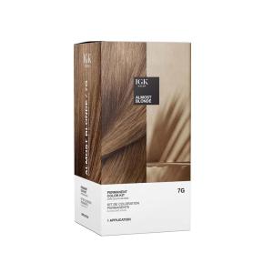 IGK Permanent Hair Dye Color Kit | 9N Pampas Blonde – Light Natural Blonde | 100% Gray Color Coverage + Strengthen + Shine | Ammonia Free(Dark Golden Blonde)