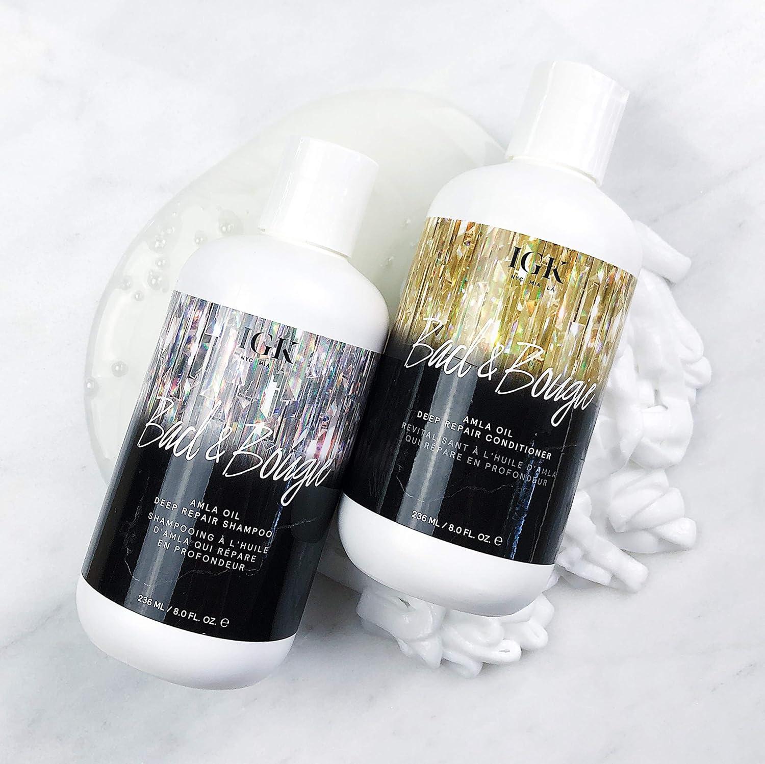 image:imageIGK BAD amp BOUGIE Amla Oil Deep Repair Conditioner Hydrates Strengthens Adds Shine Vegan Cruelty Free 338 Fl Oz Pack of 1